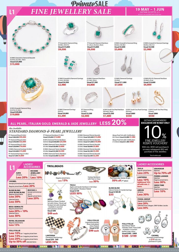 Isetan Singapore 3 Days Private Sale Up to 20% Rebate Promotion | Why Not Deals 7
