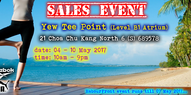 JLCsports.com Singapore Yew Tee Point Sale Up to 70% Off Promotion 4-10 May 2017