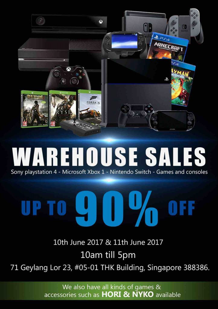 MegCD Pte Ltd Video Games Clearance Sales Up to 90% Off Promotion 10-11 Jun 2017 | Why Not Deals