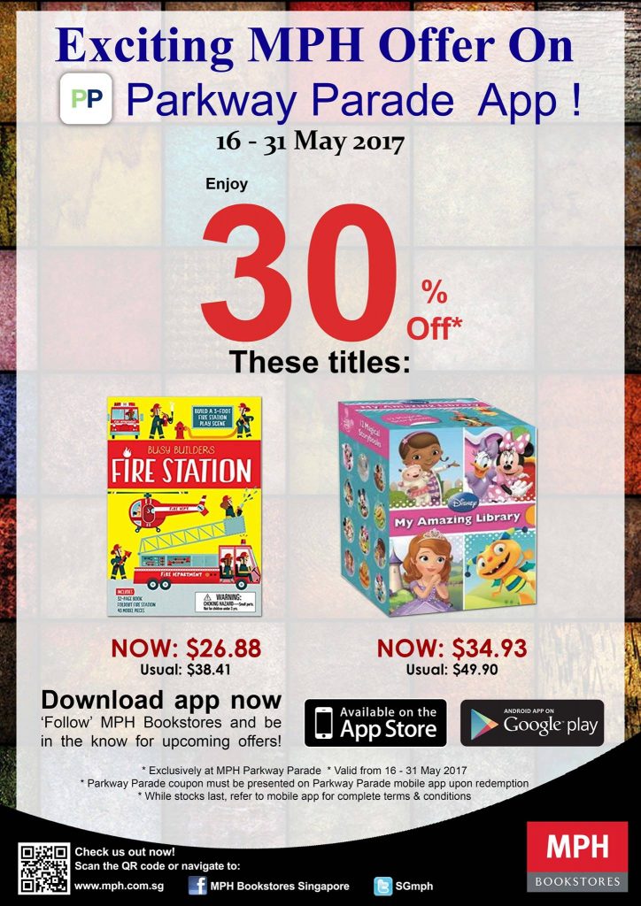 MPH Bookstores Singapore Exclusive 30% Off Featured Titles Promotion 16-31 May 2017 | Why Not Deals