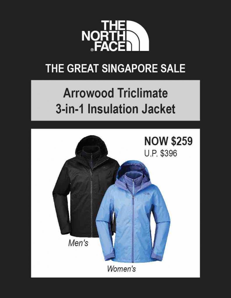 North Face Great Singapore Sale at ION Up to 40% Off Promotion ends 4 Jun 2017 | Why Not Deals 2