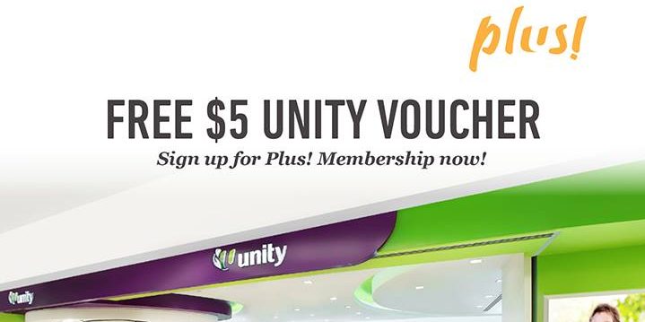 NTUC Plus! Singapore Sign Up & Get FREE $5 Unity Voucher Promotion ends 1 Jun 2017