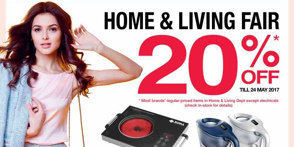 OG Singapore Home & Living Fair Up to 20% Off Promotion ends 24 May 2017