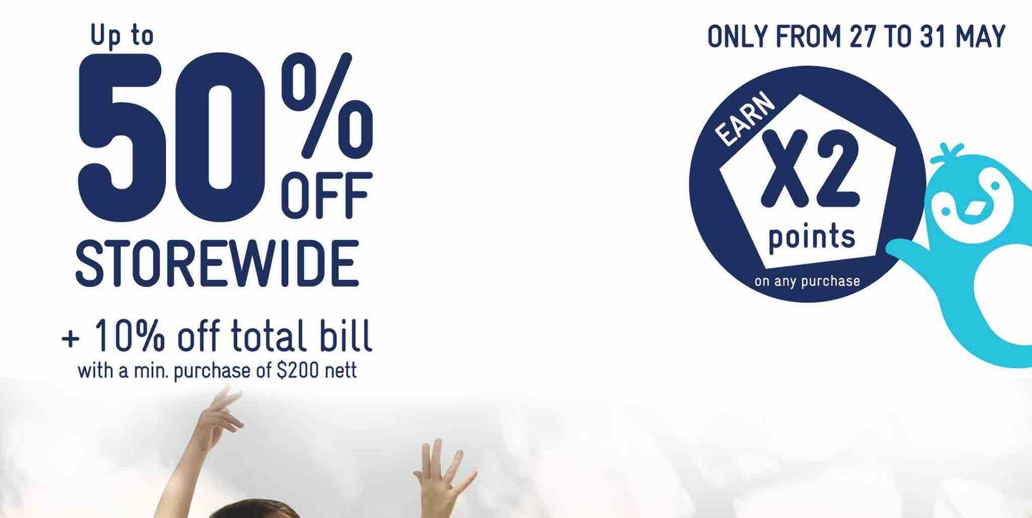 Petit Bateau Great Singapore Sale Up to 50% Off Storewide Promotion 27-31 May 2017
