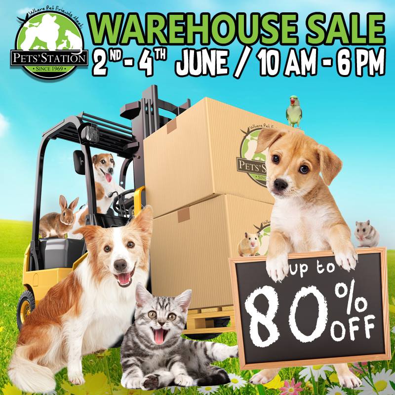 PETS' STATION Singapore Warehouse Sale Up to 80% Off Promotion 2-4 Jun 2017 | Why Not Deals