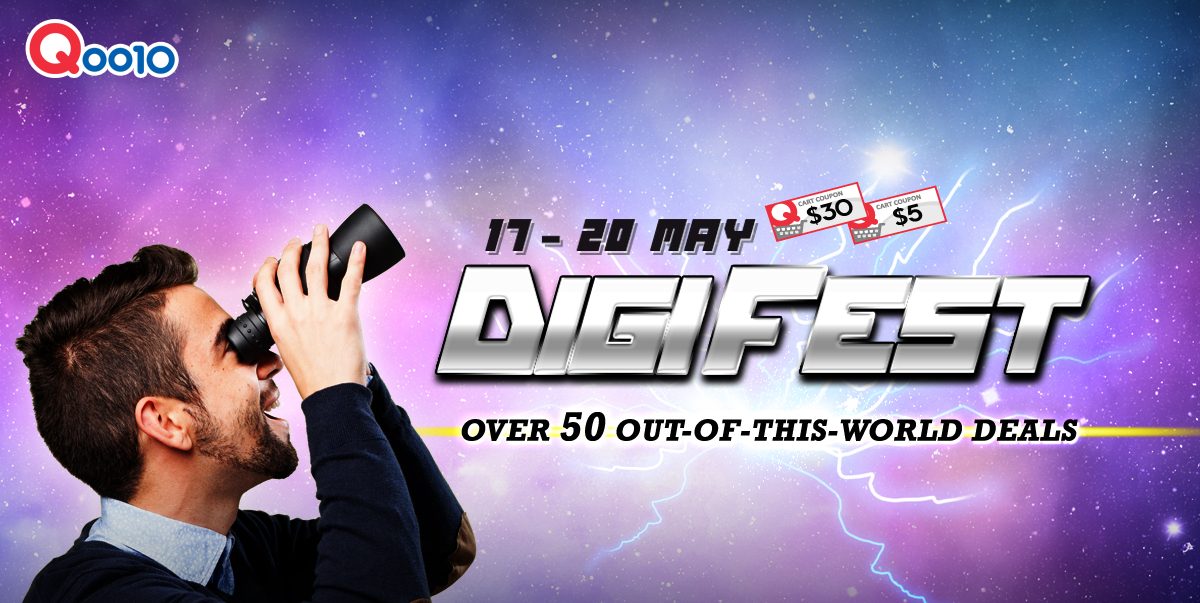 Qoo10 Singapore Over 50 Out-of-this-World Deals DigiFest Promotion 17-20 May 2017