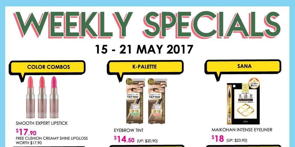 Sasa Singapore Weekly Specials & 5% Savings for Sasa VIP Promotion 15-21 May 2017