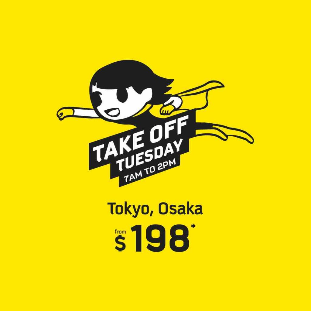 Scoot Singapore Take Off Tuesday to Tokyo/Osaka from $198 Promotion ends 30 May 2017 | Why Not Deals