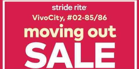 Stride Rite VIVOCITY Singapore Moving-Out Clearance Sale 70% Off ends 25 Jun 2017