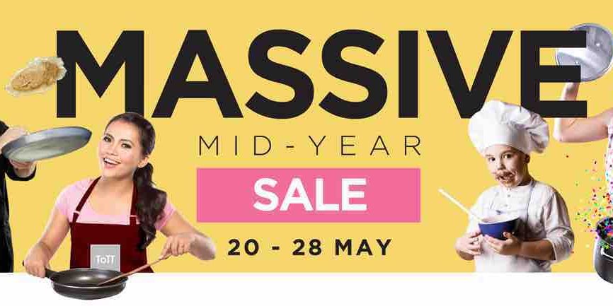 ToTT Singapore Massive Mid Year Sales Up to 50% Off Promotion 20-28 May 2017
