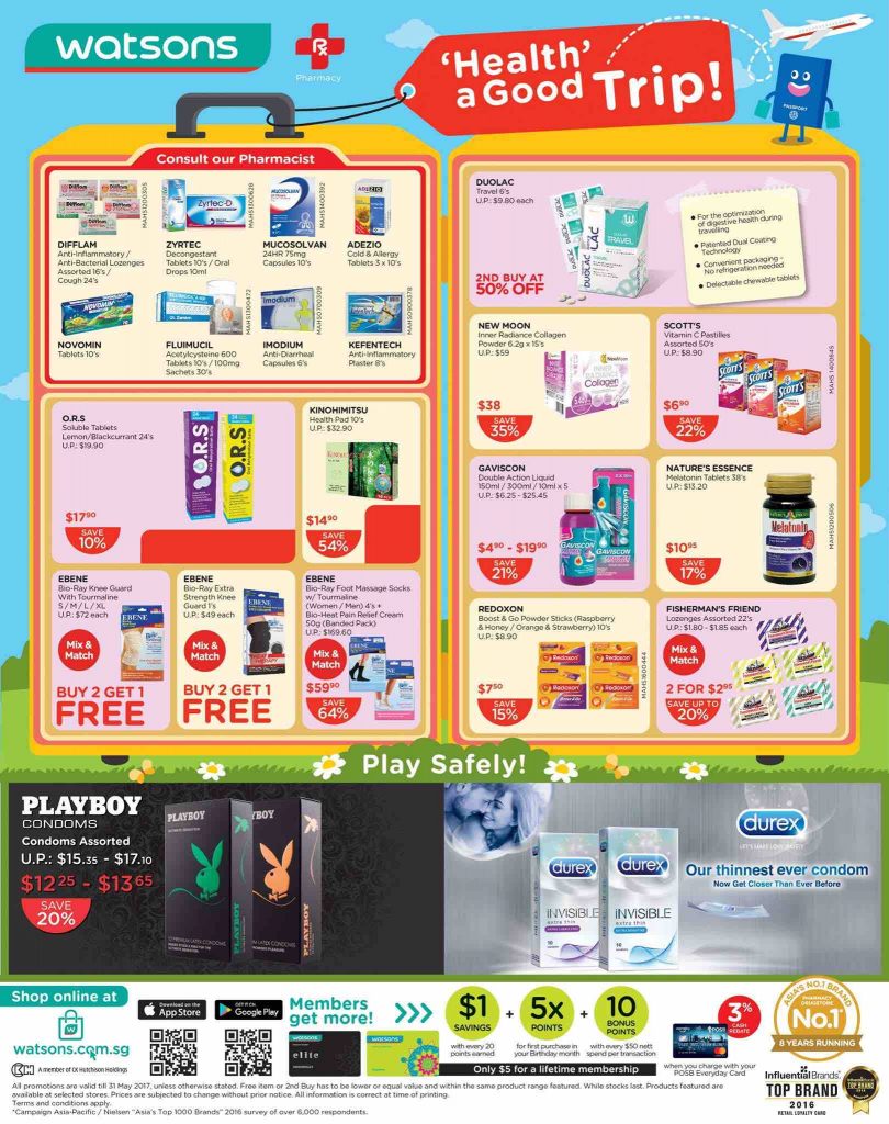 Watsons Singapore MIX & MATCH Enjoy 2nd Buy at 50% Off Promotion ends 31 May 2017 | Why Not Deals 5