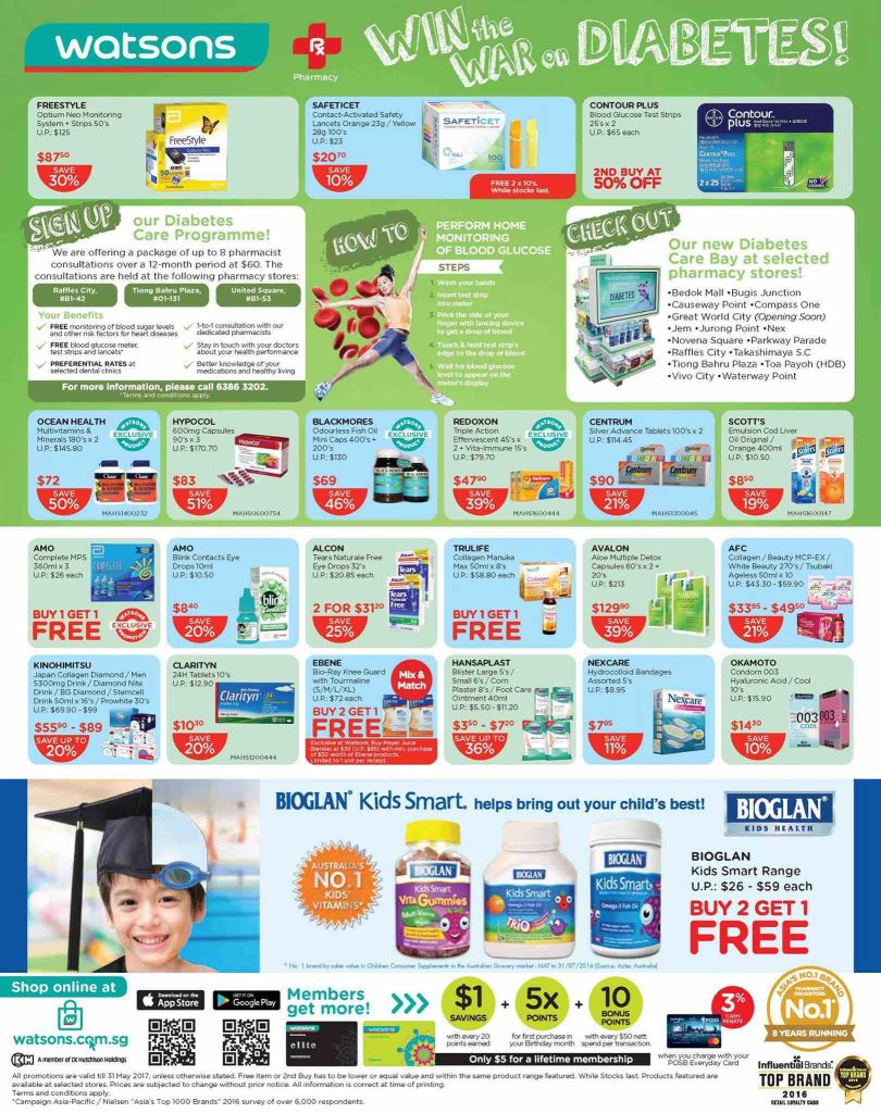 Watsons Singapore MIX & MATCH Enjoy 2nd Buy at 50% Off Promotion ends 31 May 2017 | Why Not Deals 6