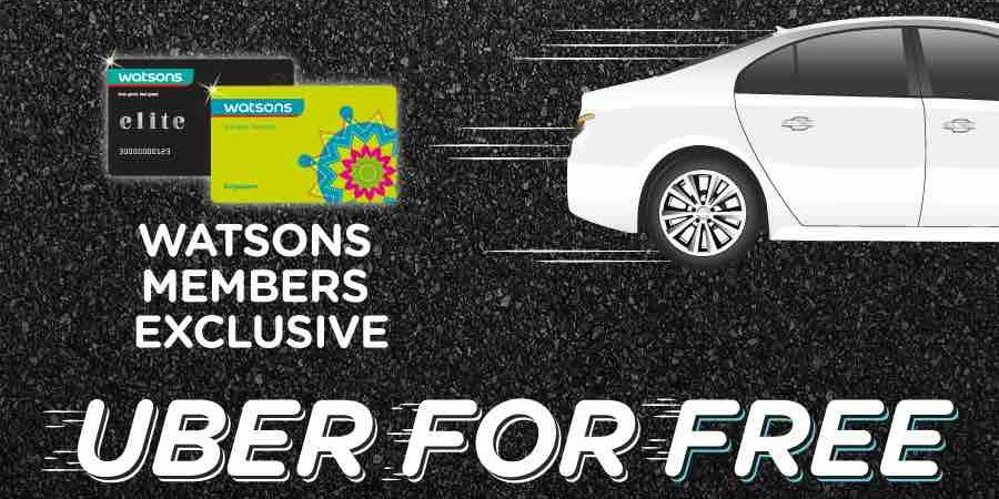 Watsons Singapore Stand a Chance to Win Unlimited Uber Rides Contest ends 24 May 2017