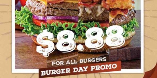 Chili’s Singapore 7th Annual Burger Day $8.88 For All Burgers Promotion 28 Jun 2017