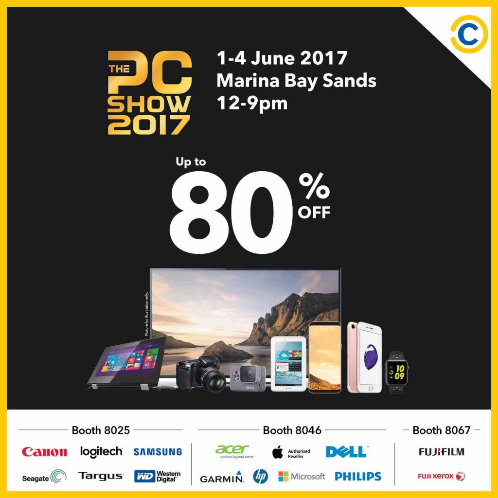 COURTS Singapore The PC Show 2017 Up to 80% Off Promotion 1-4 Jun 2017 | Why Not Deals