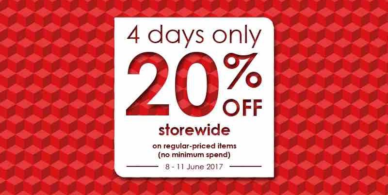 Guardian Singapore 20% Storewide Sale TWENTYOFF Promo Code 8-11 Jun 2017