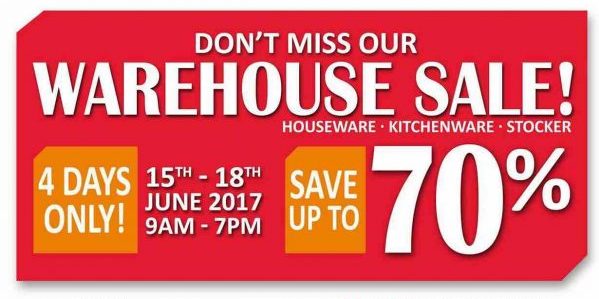 LOCK & LOCK Singapore Warehouse Sale Up to 70% Off Promotion 15-18 Jun 2017