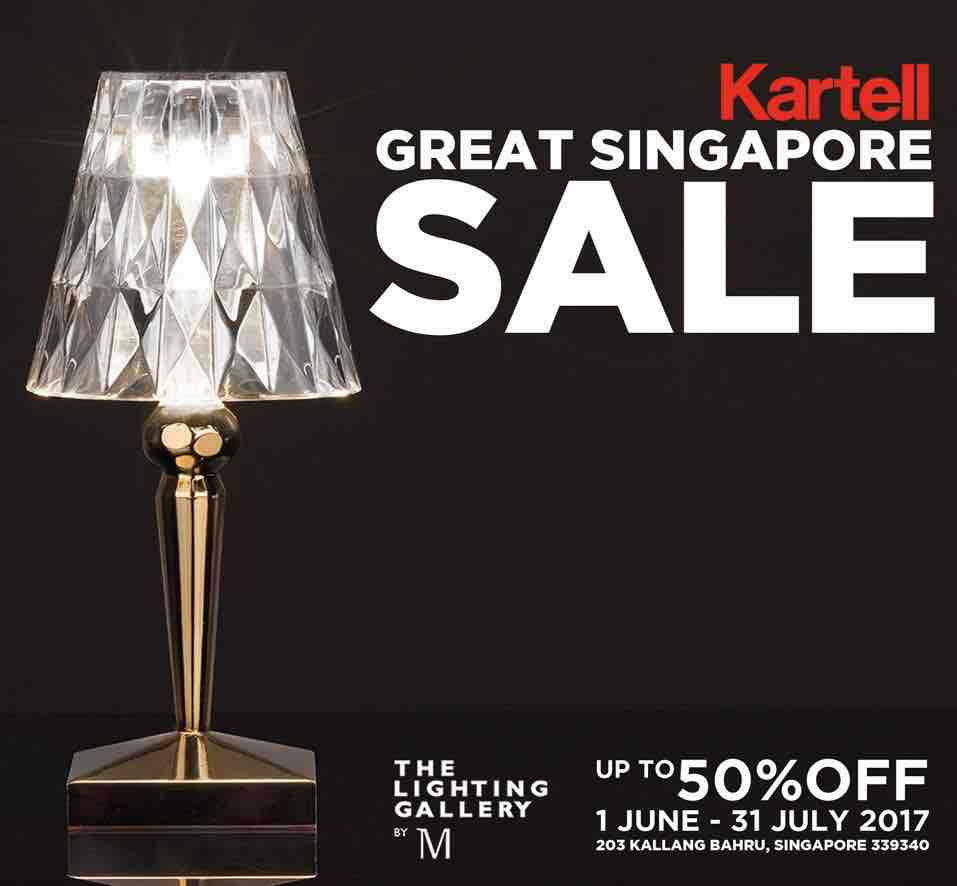Million Lighting Kartell Great Singapore Sale 50% Off Promotion ends 31 Jul 2017 | Why Not Deals