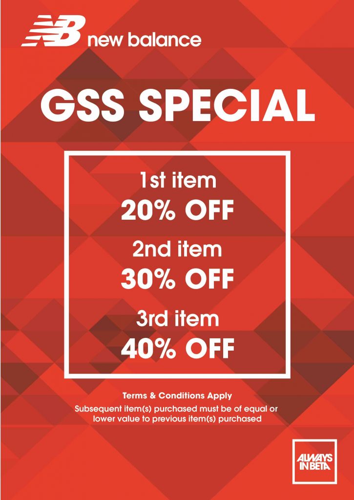 New Balance Great Singapore Sale Up to 40% Off Promotion 1 Jun - 16 Jul 2017 | Why Not Deals