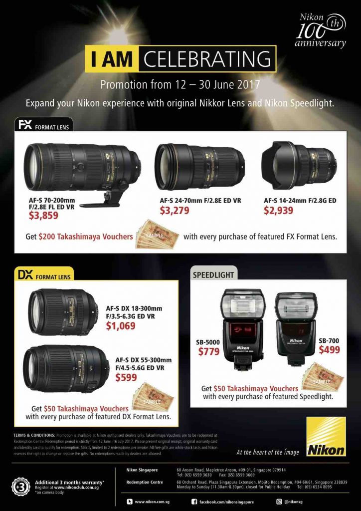 Nikon Great Singapore Sale & 100th Anniversary Promotion 12-30 Jun 2017 | Why Not Deals 1