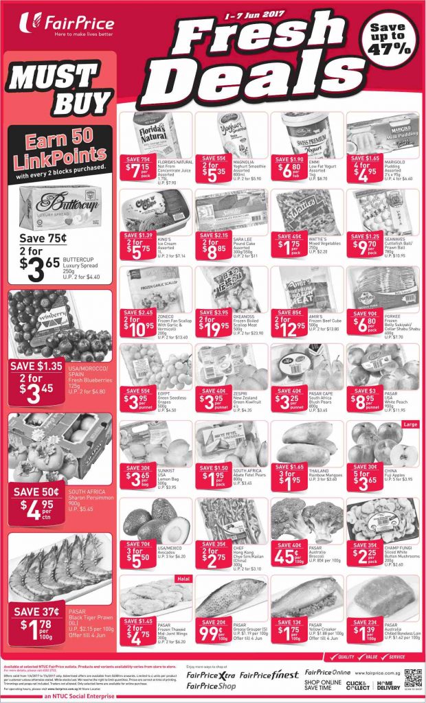 NTUC FairPrice Singapore Your Weekly Saver Promotion 1-7 Jun 2017 | Why Not Deals 2