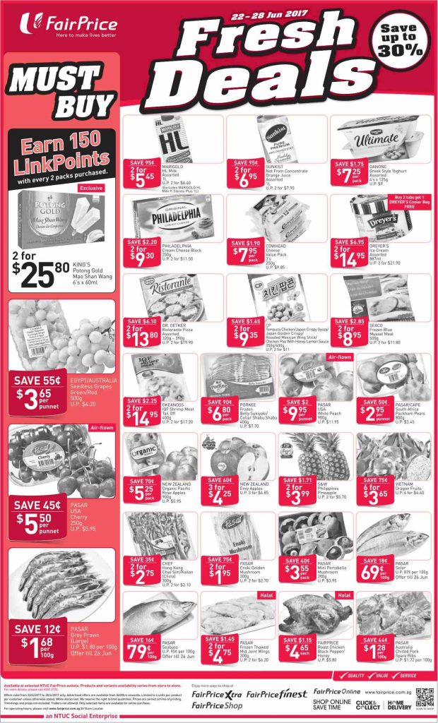 NTUC FairPrice Singapore Your Weekly Saver Promotion 22-28 Jun 2017 | Why Not Deals 2