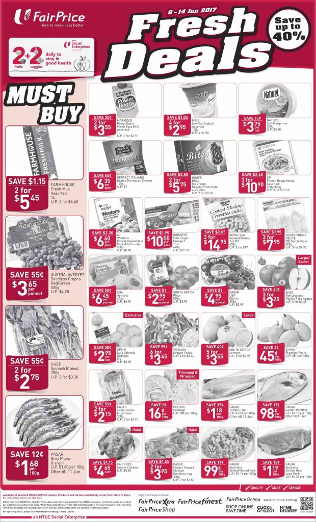 NTUC FairPrice Singapore Your Weekly Saver Promotion 8-14 Jun 2017 | Why Not Deals 2