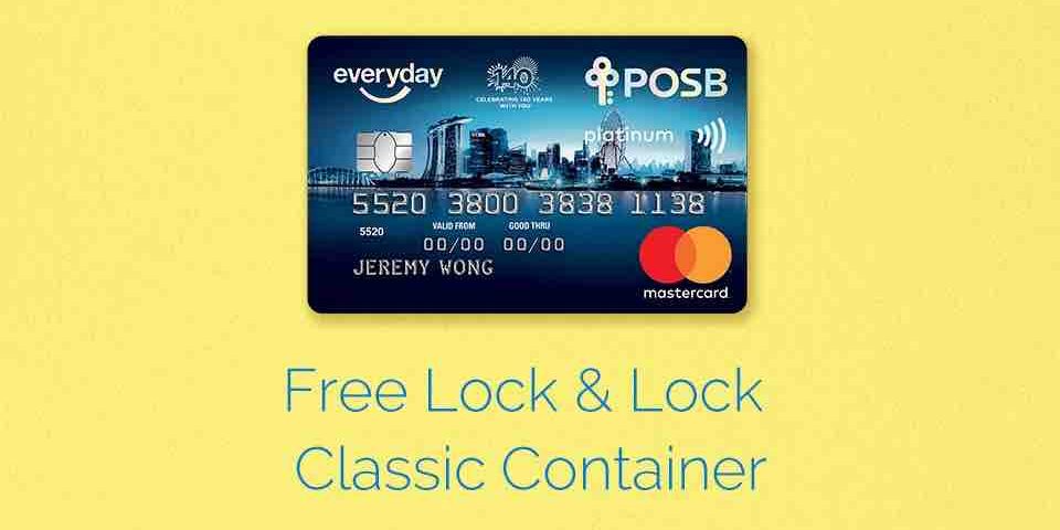 POSB Everyday Card Singapore FREE Lock & Lock Classic Container Promotion ends 15 Jun 2017