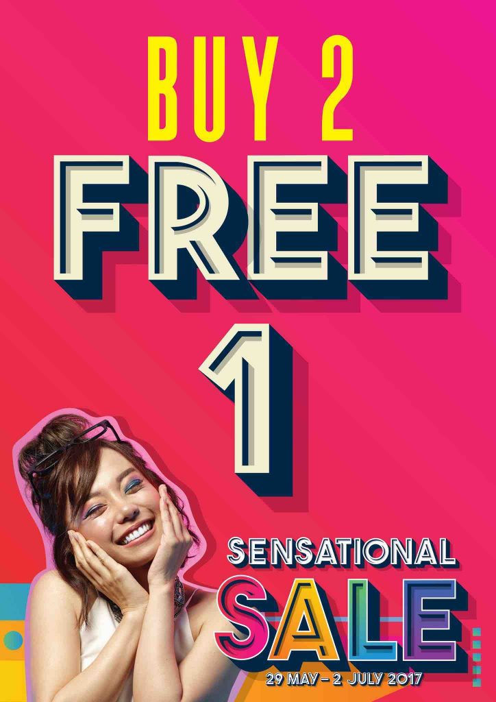 Sasa Singapore Buy 2 FREE 1 on Selected Brands Sensational Sale Promotion 29 May - 2 Jul 2017 | Why Not Deals