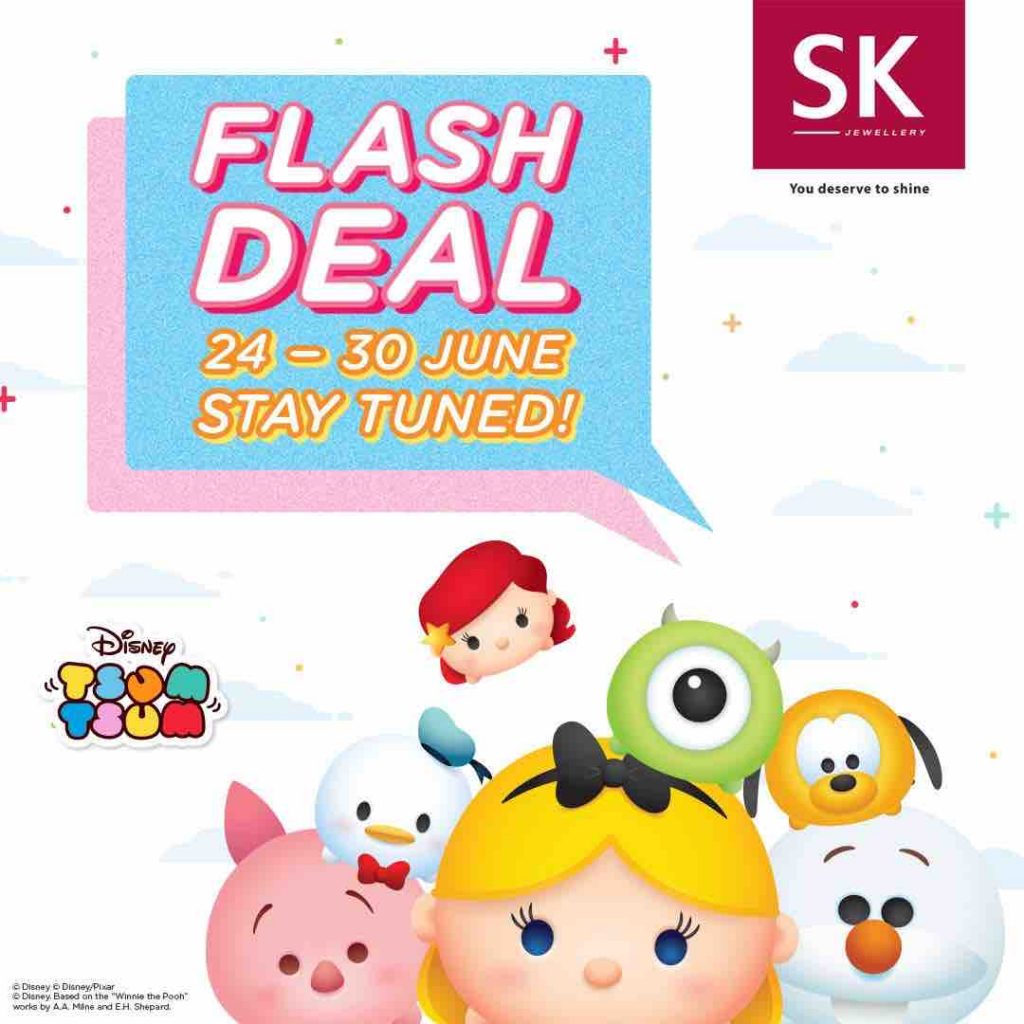 SK Jewellery Singapore Flash Deal Disney Tsum Tsum Collection Promotion 24-30 Jun 2017 | Why Not Deals