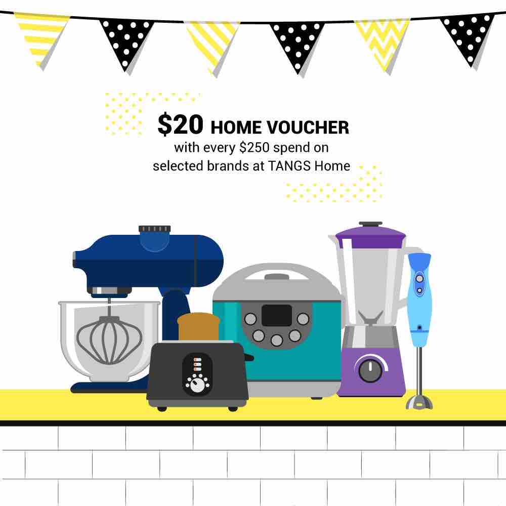 TANGS Singapore Deal of the Week $20 Home Voucher & Up to 70% Off Promotion 19-25 Jun 2017 | Why Not Deals 1