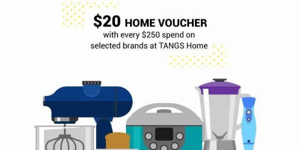 TANGS Singapore Deal of the Week $20 Home Voucher & Up to 70% Off Promotion 19-25 Jun 2017