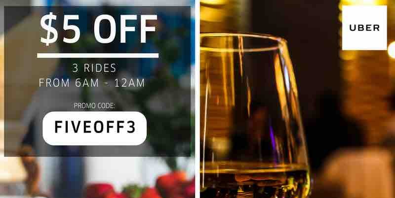 Uber Singapore $5 Off Uber Rides FIVEOFF3/NIGHTRIDES Promo Codes ends 4 Jun 2017
