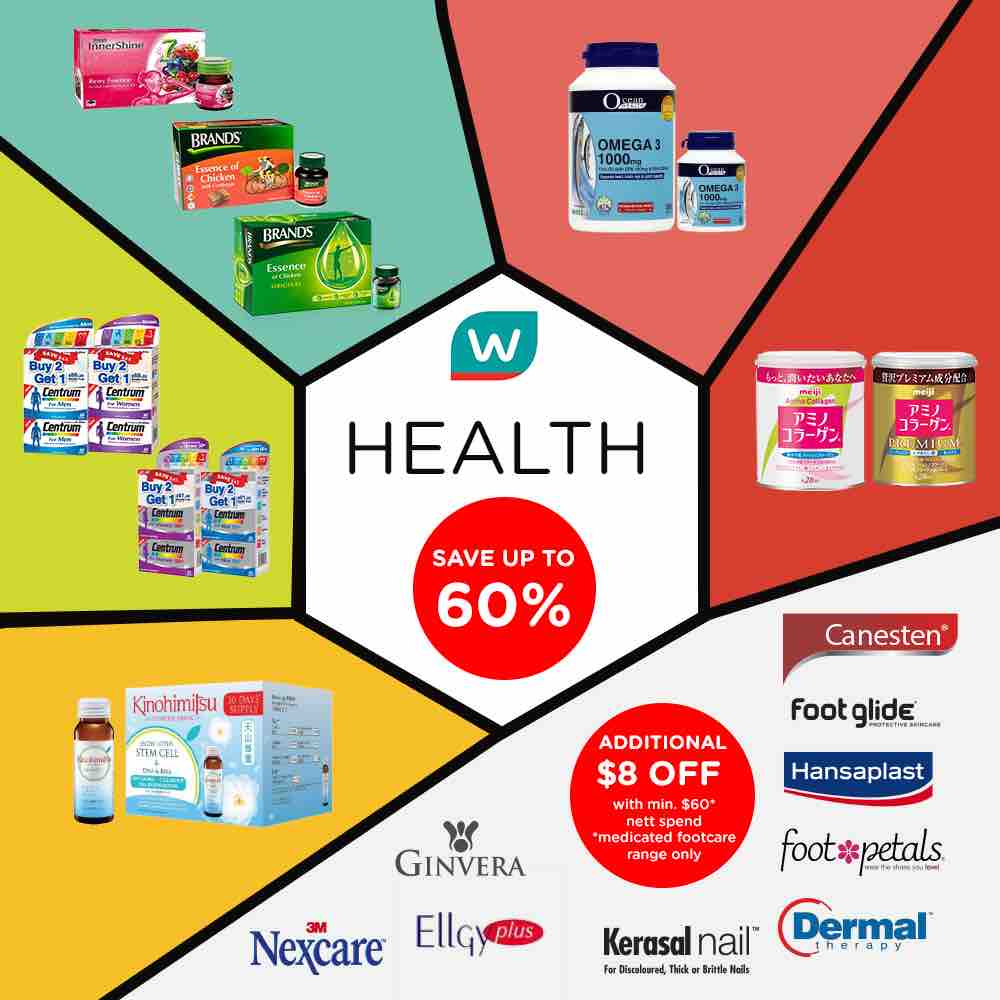 Watsons Singapore Limited Time Only Super Deals Up to 60% Off Promotion 10-12 Jun 2017 | Why Not Deals
