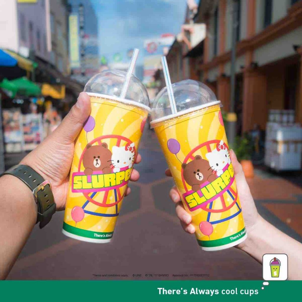 7-Eleven Singapore Limited Edition LINE x Sanrio Giant Slurpee 1-For-1 Promotion 8-11 Jul 2017 | Why Not Deals