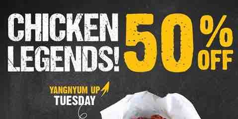 Chicken Up Singapore Chicken Legends Up to 50% Off Promotion ends 31 Jul 2017