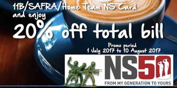 Jimmy Monkey Singapore NS50 National Servicemen Enjoy 20% Off Promotion 1 Jul – 10 Aug 2017