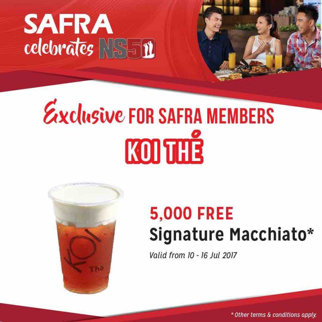 KOI Singapore is Giving Away 5000 FREE Signature Macchiato NS50 & SAF Day Promotion 10-16 Jul 2017 | Why Not Deals