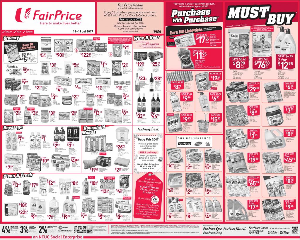 NTUC FairPrice Singapore Your Weekly Saver Promotion 13-19 Jul 2019 | Why Not Deals 2