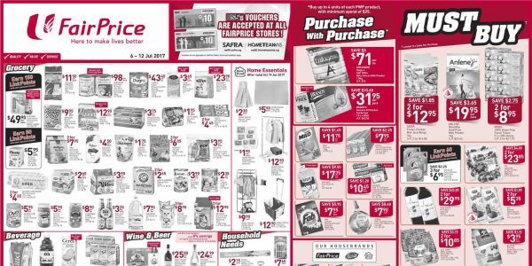 NTUC FairPrice Singapore Your Weekly Saver Promotions 6-12 Jul 2017