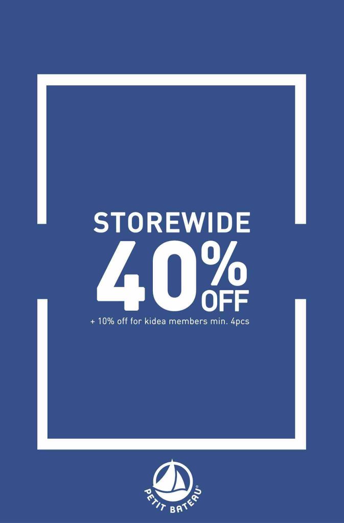 Petit Bateau Singapore 4 Days Spring/Summer Collection 40% Off Promotion 20-23 Jul 2017 | Why Not Deals