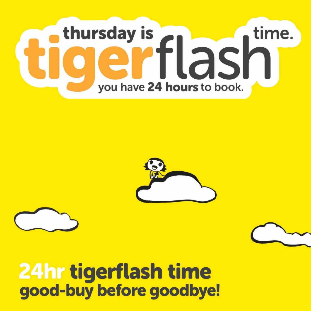 Tigerair Singapore Thursday Tiger Flash Time Good-Buy Before Goodbye Promotion 13-14 Jul 2017 | Why Not Deals