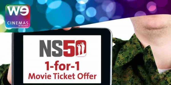 WE Cinemas Singapore NS50 1-for-1 Movie Ticket Promotion 1 Jul – 31 Aug 2017