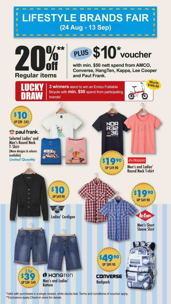 BHG Lifestyle Brands Fair Up to 20% Off Promotion 24 Aug - 13 Sep 2017 | Why Not Deals