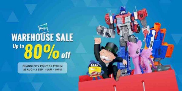 Hasbro Toys & Games Warehouse Sale 80% Off Promotion 28 Aug – 3 Sep 2017