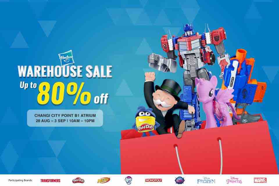 Hasbro Toys & Games Warehouse Sale 80% Off Promotion 28 Aug - 3 Sep 2017 | Why Not Deals