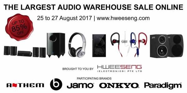 Hwee Seng Singapore Audio Warehouse Sale Online 25-27 Aug 2017