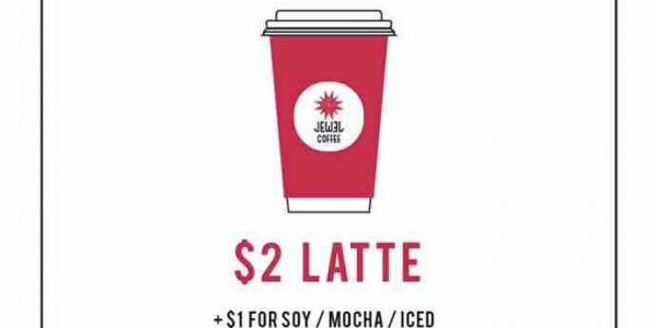 Jewel Coffee Singapore 1 Raffles Place Outlet $2 Latte Opening Promotion 14-19 Aug 2017