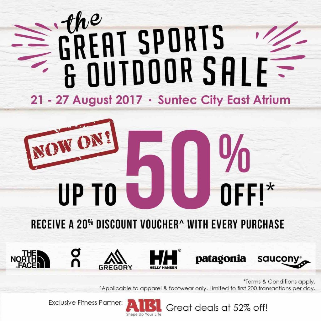 LIV ACTIV The Great Sports & Outdoor Sale Up to 50% Off Promotion 21-27 Aug 2017 | Why Not Deals