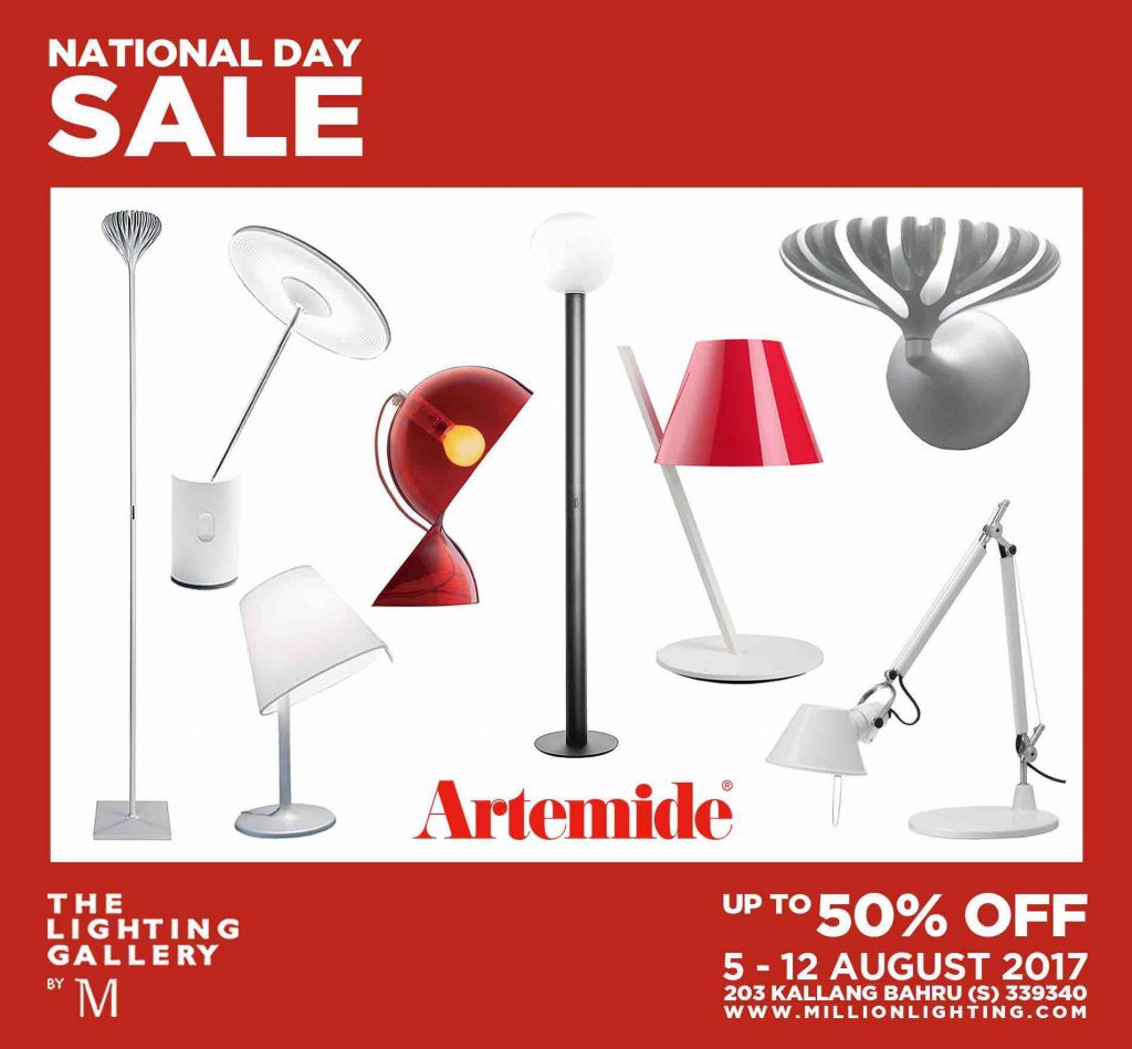 Million Lighting Singapore National Day Sale Up to 50% Off Promotion 5-12 Aug 2017 | Why Not Deals